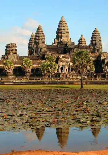Angkor Wat, the front side of the main complex, photographed in the late afternoon Credit: Bjørn Christian Tørrissen