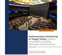 Parliamentary Monitoring in Tough Times: Lessons Learned for Building Networks and Achieving Results
