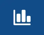 A bar chart with two axes. There are three vertical bars. The middle bar is tallest.