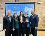 Tom Dasche, Tamara Cofman Wittes, Nino Dolidze, Alice Albright and Rep. Gregory Meeks