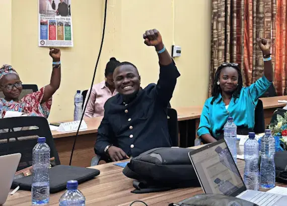 Members of the consortium express solidarity as they develop a shared action plan for citizen engagement at the local level