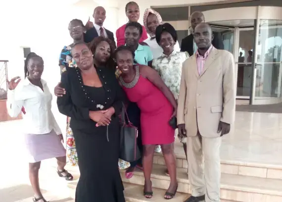 Members of Women Act for Living Together (WALT), a non-profit organization supporting the rights of women and children in the Central African Republic (CAR)