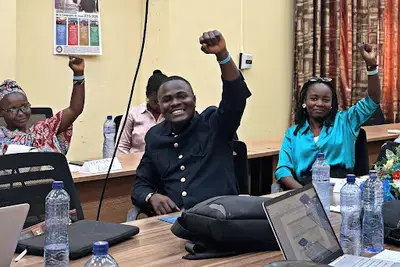 Members of the consortium express solidarity as they develop a shared action plan for citizen engagement at the local level