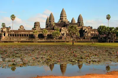 Angkor Wat, the front side of the main complex, photographed in the late afternoon Credit: Bjørn Christian Tørrissen