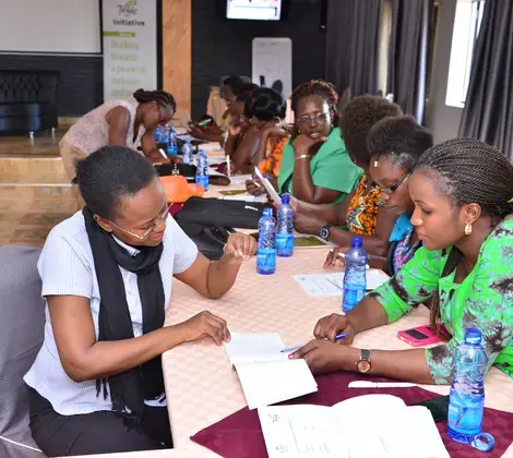 NDI partner Tuvuke works with women candidates to develop their media strategy ahead of the elections